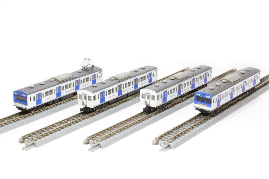 Rokuhan 4-Car Model Train Set - Z Gauge 103 Series Senseki Line Color Low Cab - T022-15