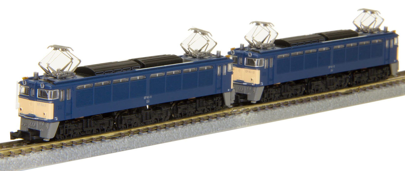 Rokuhan Z Gauge EF63 Type 1st Blue Electric Locomotive with Heavy Chain Set