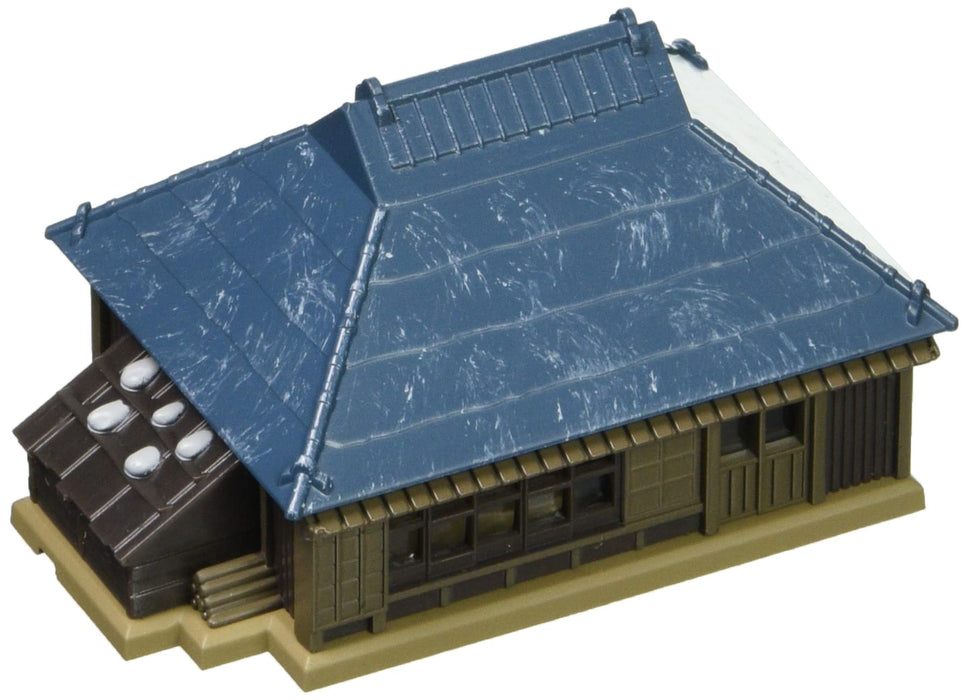 Rokuhan Z Gauge S025-2 Navy Blue Tin Roof Farmhouse Model
