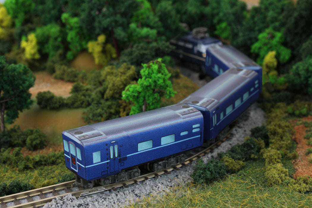 Rokuhan Z Gauge Shorty Blue Passenger Railway Model Car Sa007-1