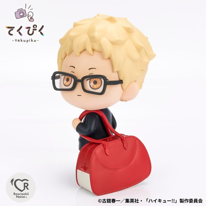 Rowtashii Noise Tekupiku Haikyu Tsukishima Kei 100mm PVC ABS Movable Figure