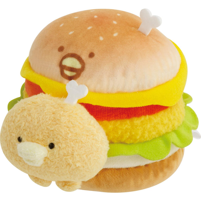 Peluche San-X Chikip Dancers Burger Burger au poulet et à la tomate Mo54501