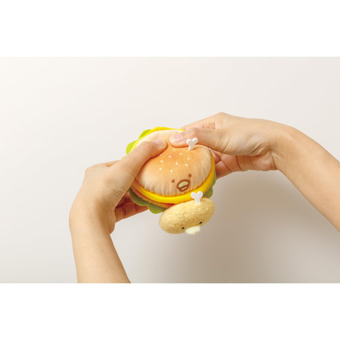 San-X Chikip Dancers Burger Plush Toy Chicken Tomato Burger Mo54501