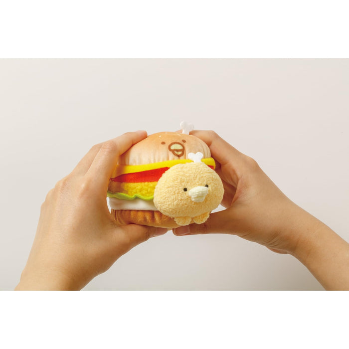 San-X Chikip Dancers Burger Plush Toy Chicken Tomato Burger Mo54501