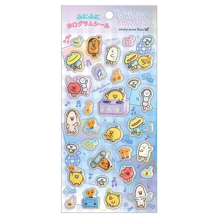 San-X Chikip Dancers Squishy Holographic Sticker SE54908 Pack