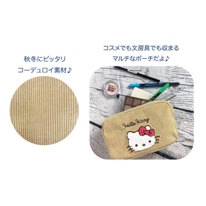 San-X Hatayama Shoji Multi-Pouch Corduroy My Melody 12x18x7Cm