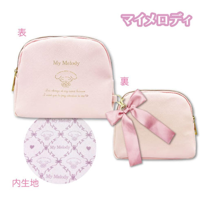 Pochette multi-poches My Melody de San-X H13xL16xP6cm - Design Girly Sanrio