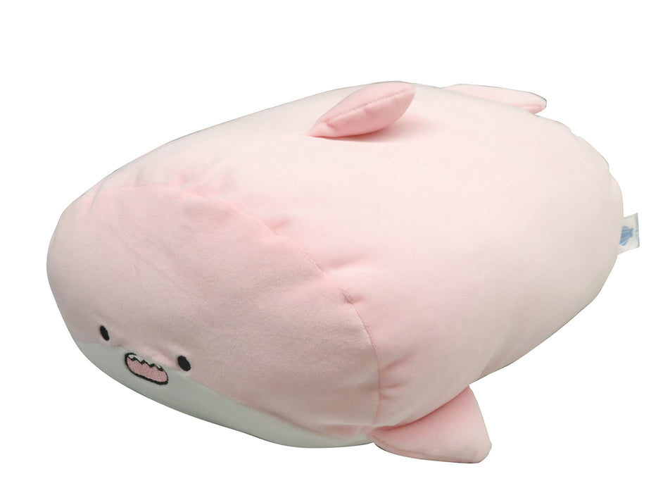 Coussin de couchage doux San-X en peluche Hatayama Shoji avec dauphin rose