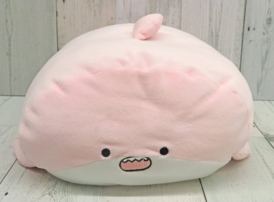 San-X Soft Lying Down Cushion Pink Dolphin Hatayama Shoji Plush Pillow