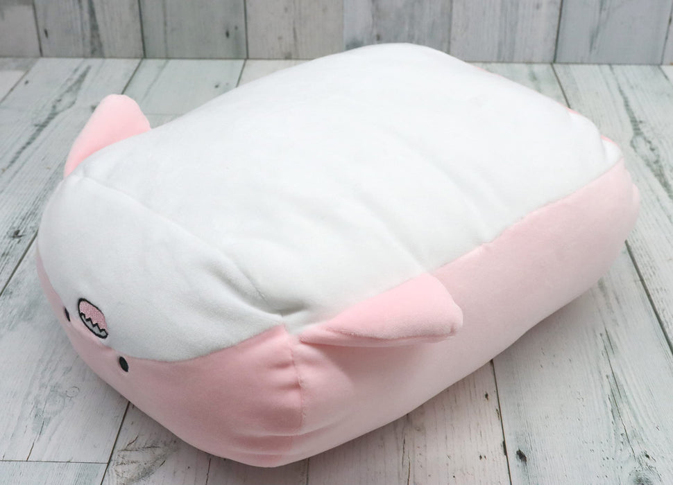 Coussin de couchage doux San-X en peluche Hatayama Shoji avec dauphin rose