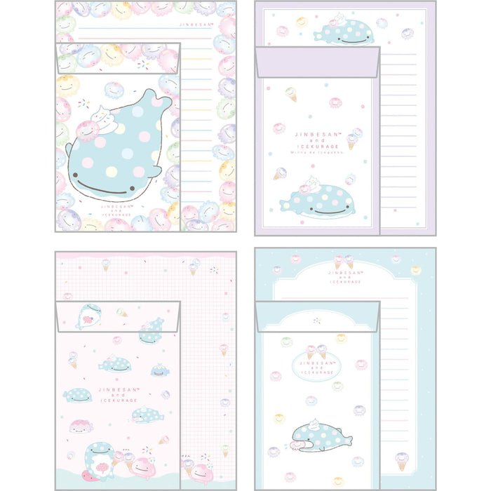 Ensemble de lettres San-X Jinbei-San et Ice Jellyfish Taille H19 x L14,2 x P1 cm