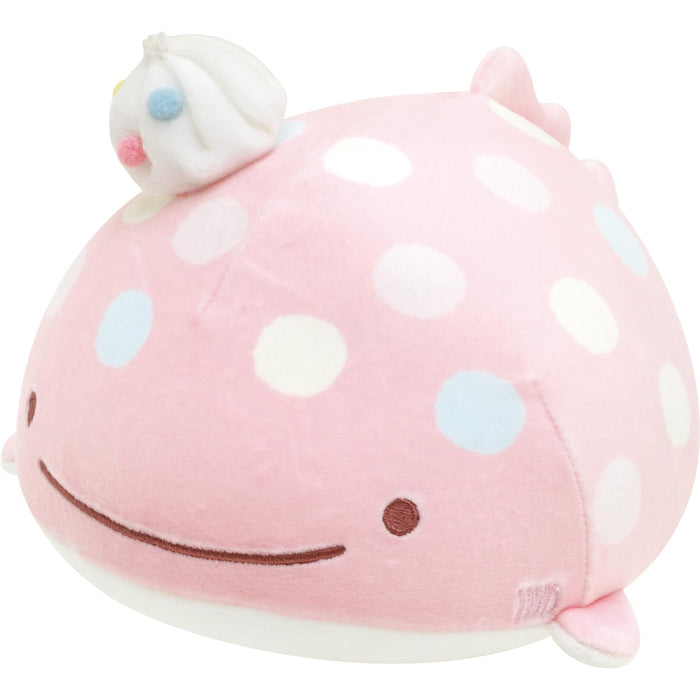 San-X Jinbei-San Super Mochimochi Round Plush Toy Small Pink Mo56501