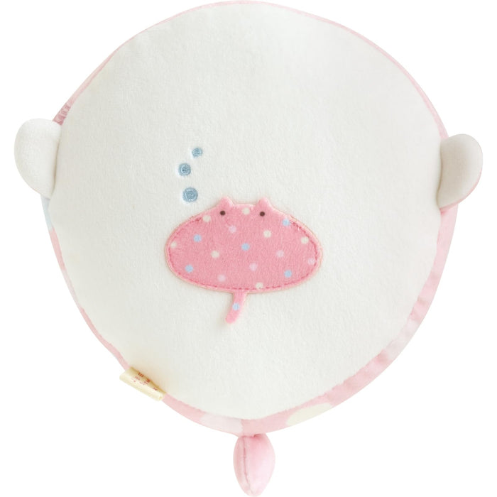 San-X Jinbei-San Super Mochimochi Round Plush Toy Small Pink Mo56501