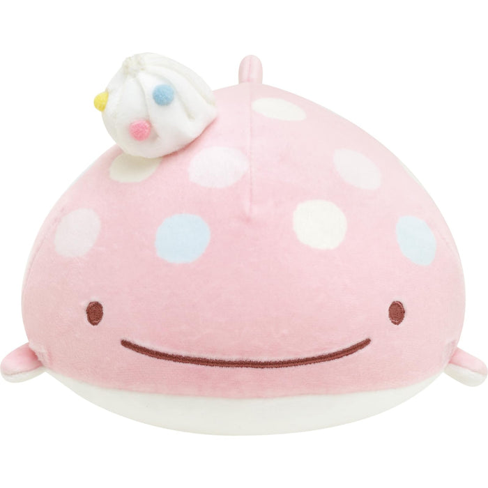 Peluche ronde San-X Jinbei-San Super Mochimochi petite taille rose Mo56501