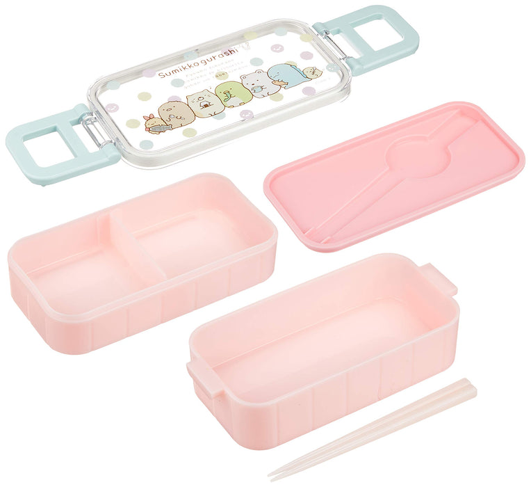 San-X Sumikko Gurashi 2-stöckige Lunchbox mit verschließbaren Essstäbchen Ky41101