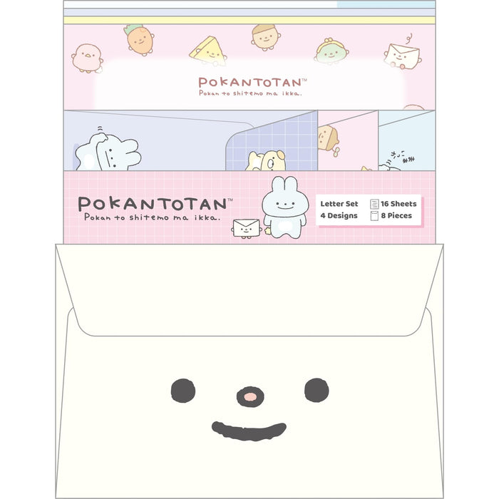 San-X Pokantotan Stationery Set Lh79001 – High-Quality Cute Correspondence Paper