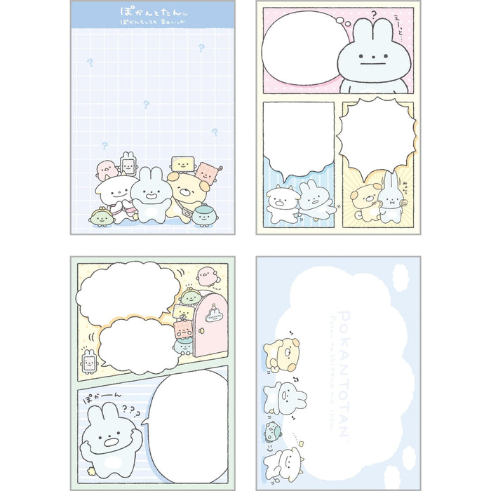 San-X Pokantotan Flip Memo Notebook Compact 9x7x1.3cm 2024 Edition