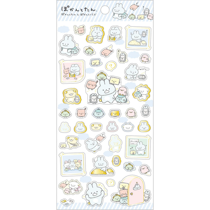 San-X Pokantotan Pokanto Odekake Sticker SE60602 - H17.5 W9 D0.1 cm 2024 Release