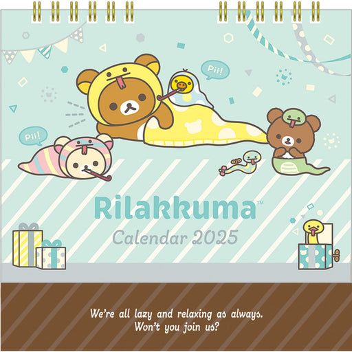 San-X Rilakkuma 2025 Tabletop Calendar Cd38201