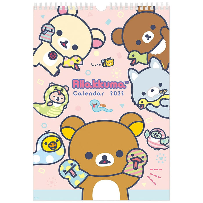 San-X Rilakkuma 2025 Wall Calendar B4 Size Cd37801