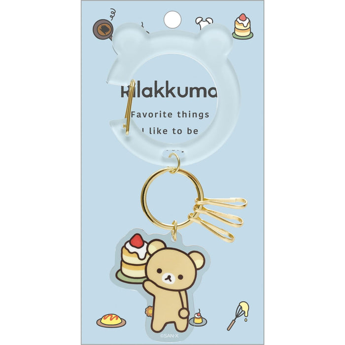 San-X Rilakkuma Carabiner Key Charm Ab24601 Portable Keychain Accessory