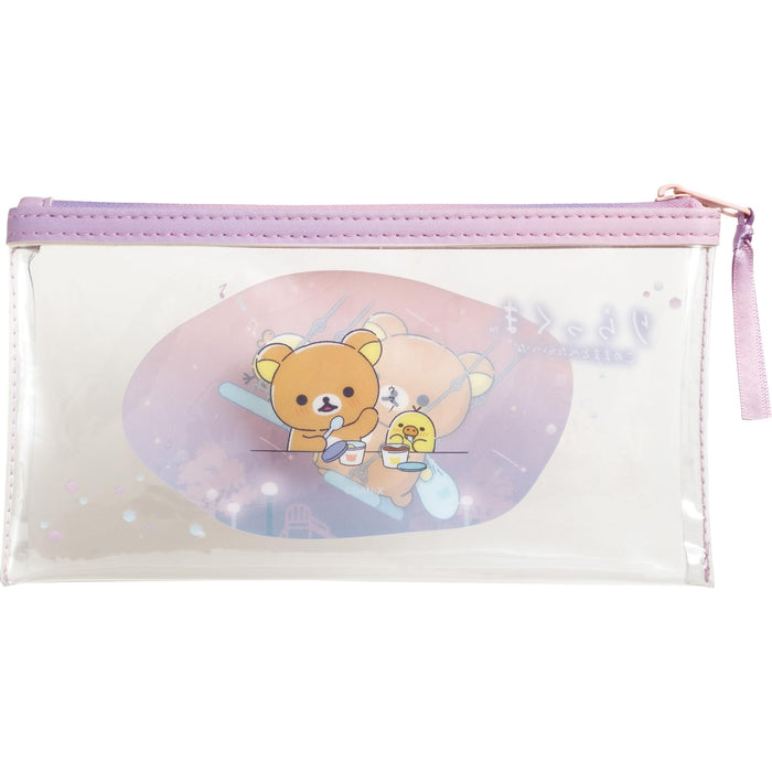 San-X Rilakkuma Clear Pen Pouch Pt12301 - Durable Transparent Storage