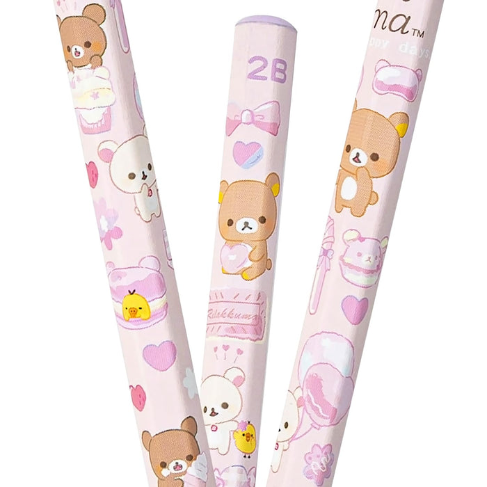 Crayons à dessin San-X Rilakkuma 2B - Paquet de 1 douzaine