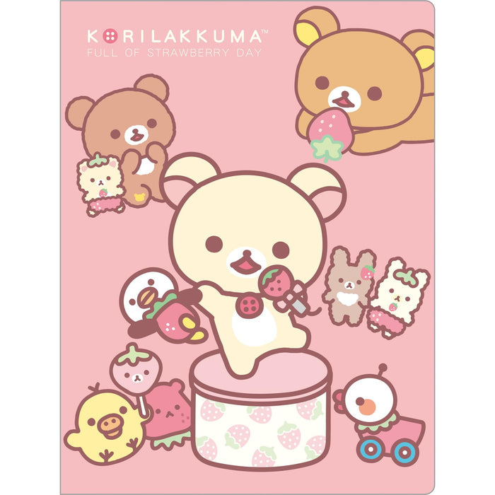 Chemise double transparente à couverture rigide San-X Rilakkuma Fa10902 pour l'école et le bureau