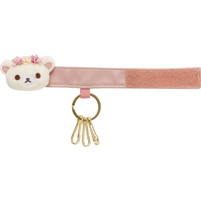 San-X Rilakkuma Korikogu Flower Tea Time Korilakkuma Plush Keychain Ab19701