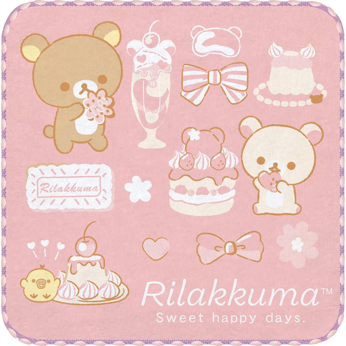 Lot de 3 mini serviettes San-X Rilakkuma - Serviettes douces et absorbantes pour tous les âges