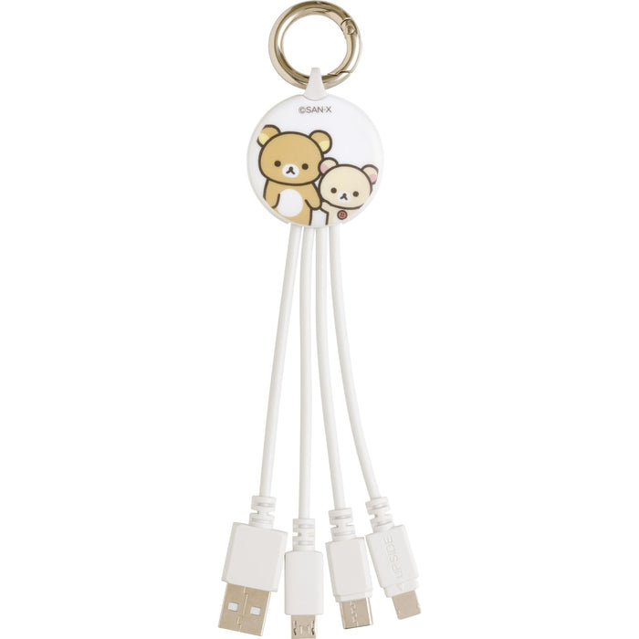 San-X Rilakkuma Multi-Charging Cable Em32901 H145 W45 D15mm