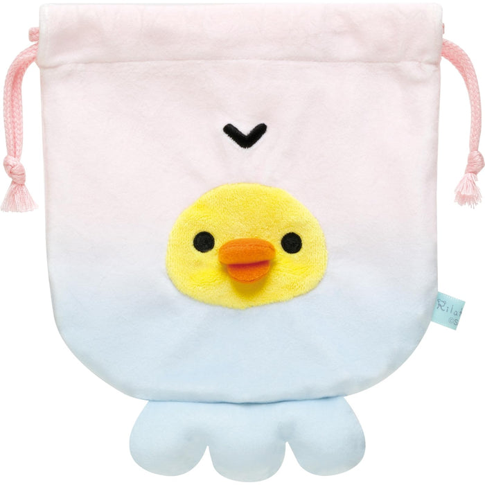 San-X Rilakkuma Kiiroitori Jellyfish Plush Drawstring Bag CA54502