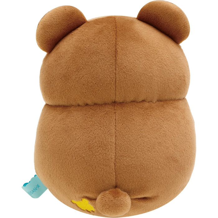 San-X Rilakkuma Plüschtier zum Aufrollen, Braunbär, MO66001, Größe H16xB12xT10CM