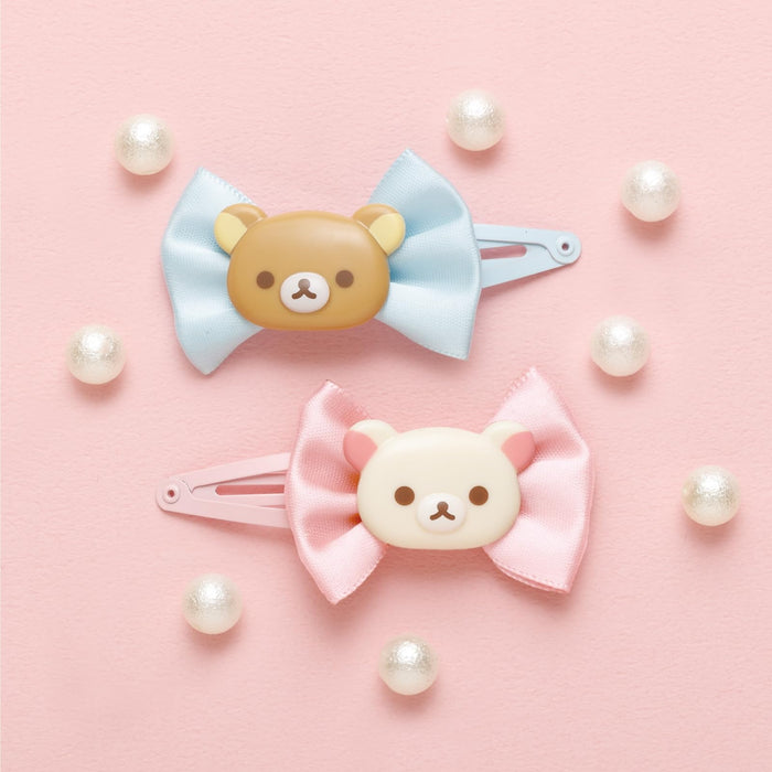 San-X Rilakkuma Jeder ist satt und satt Haarnadel H9 x B7,6 x T1,2 cm