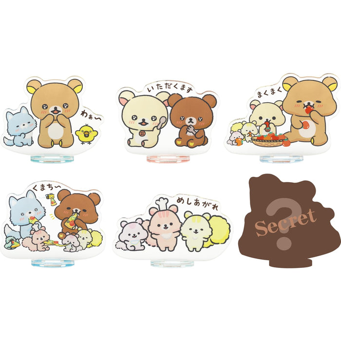 San-X Rilakkuma Acrylic Stand Collection 6 Types H8 x W8.5cm Sold Individually