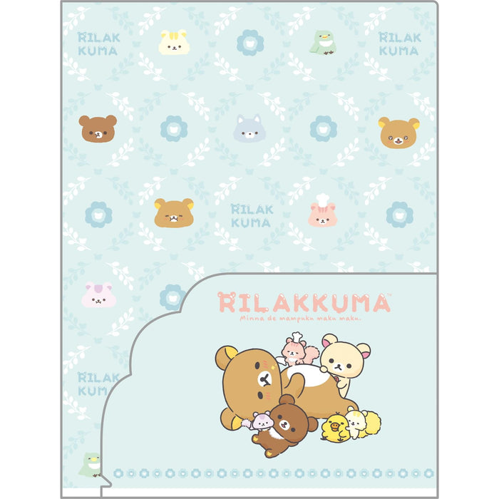 San-X Rilakkuma Transparenter Ordner mit Tasche FA12202 H31 x B23,5 x T0,2 cm