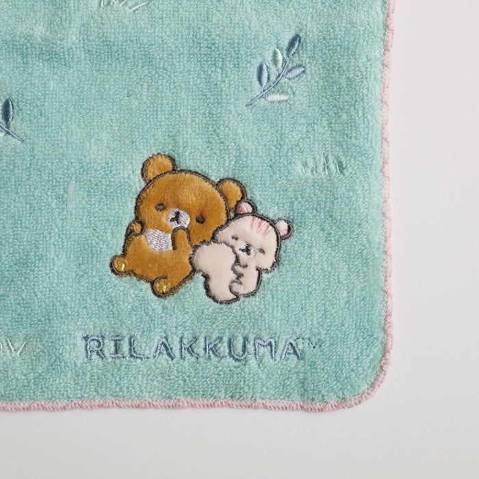 San-X Rilakkuma Mini-Handtuch – Chai-Roi Koguma &amp; Sakura 24 x 24 cm