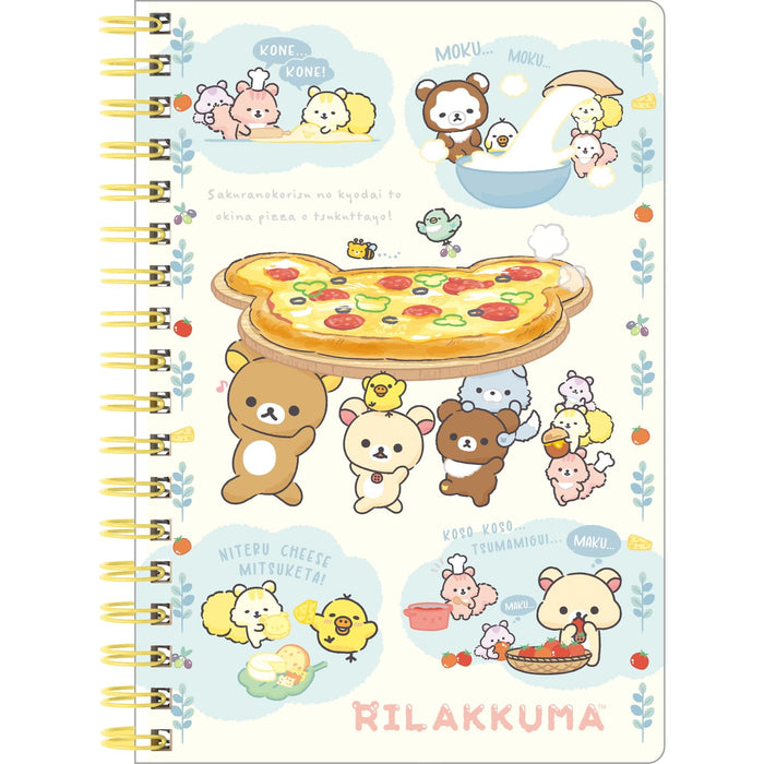 San-X Rilakkuma B6Sp Notebook - Everyone Is Full 18x12.5x1.2cm