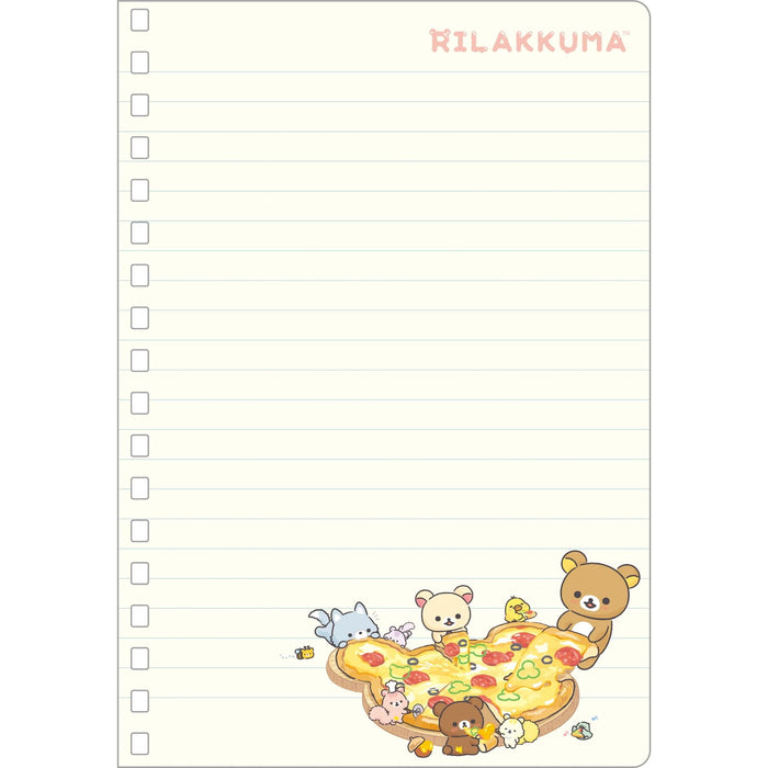 San-X Rilakkuma B6Sp Notebook - Everyone Is Full 18x12.5x1.2cm