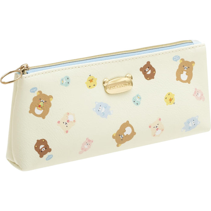 San-X Rilakkuma Everyone Is Full Pen Pouch H19 x W8 x D3 cm