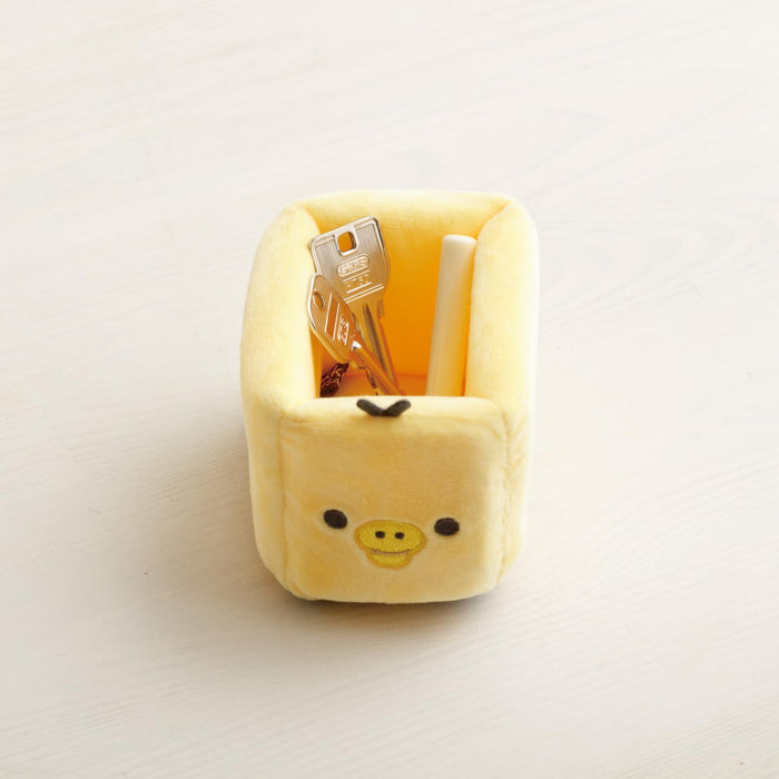 San-X Rilakkuma Kiiroitori Multi-Tray Plush S H7.5 x W8 x D11 Cm