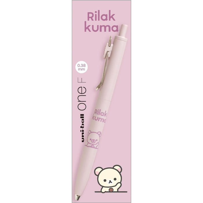 San-X Rilakkuma Uni-Ball One F Pen Korilakkuma Pink H139 x W11mm