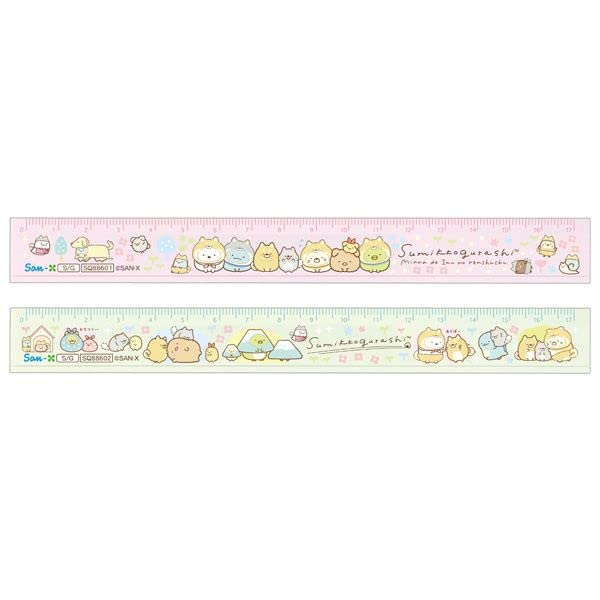 San-X S/G 17cm Clear Plastic Ruler - Model Sq88601