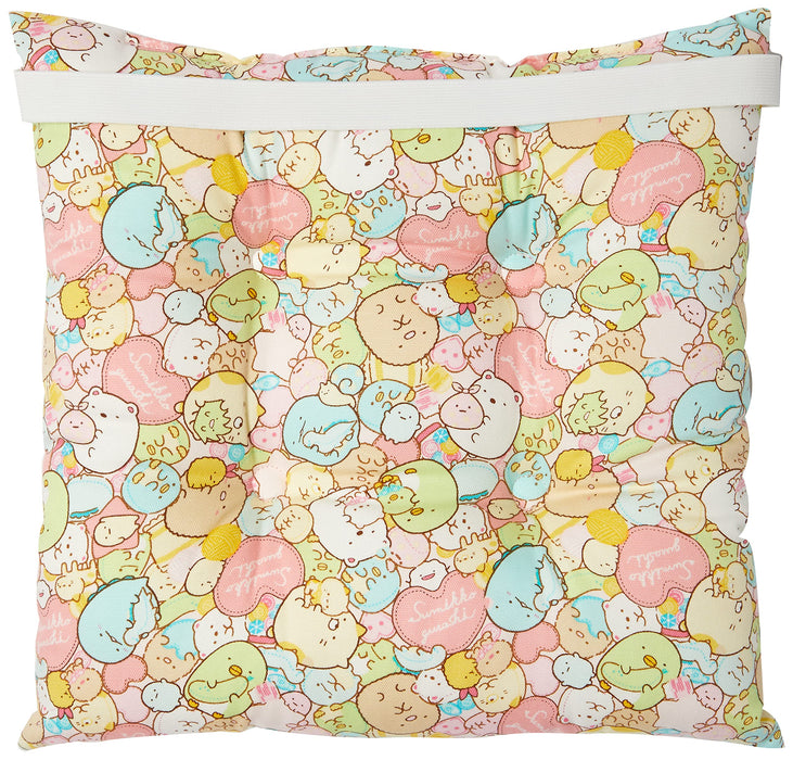 Coussin d'école rose San-X CG-2762 - Coussin de siège confortable pour étudiant