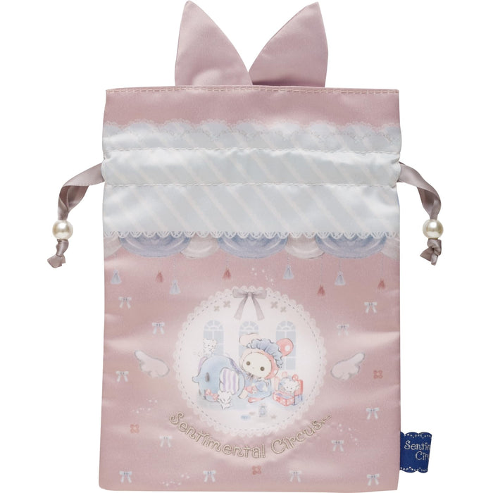 San-X Sentimental Circus Drawstring Bag for Kids - Model Ca50401