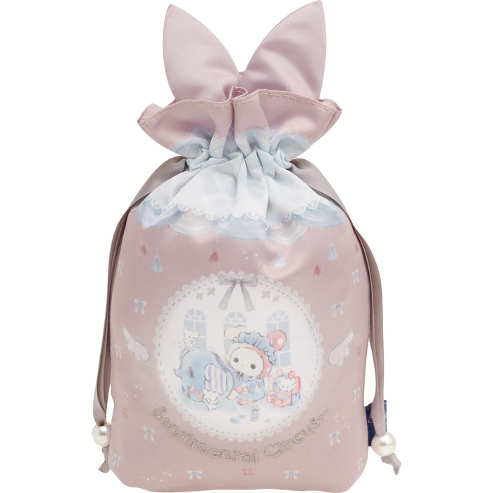 San-X Sentimental Circus Drawstring Bag for Kids - Model Ca50401