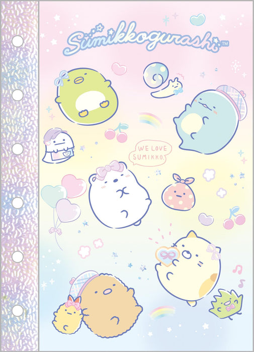 Cahier d'autocollants à 6 trous San-X Sumikko Gurashi Se58302 125x91x4mm