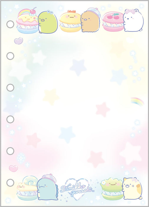 San-X Sumikko Gurashi 6-Hole Sticker Notebook Se58302 125x91x4mm