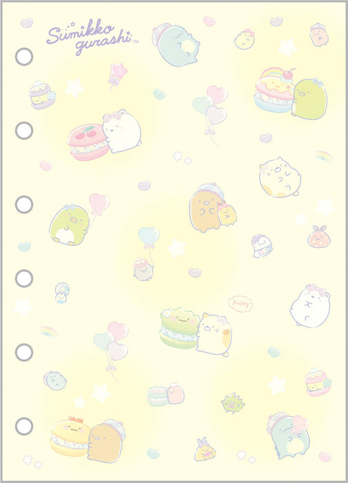 Cahier d'autocollants à 6 trous San-X Sumikko Gurashi Se58302 125x91x4mm