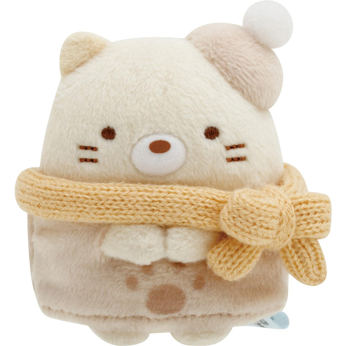 Mini peluche chat Sumikko Gurashi de San-X Une nuit scintillante avec maman lézard